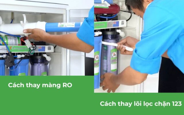 cách thay thế lõi lọc nước kangaroo