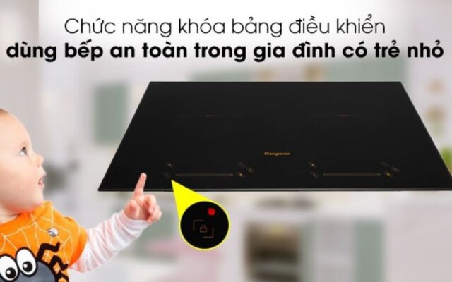tính năng an toàn của Bếp từ Kangaroo KG858i