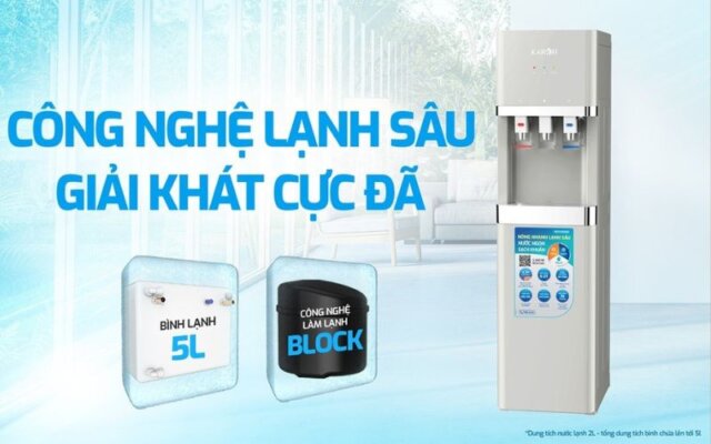 Cây đun nước nóng lạnh Karofi HCV208G