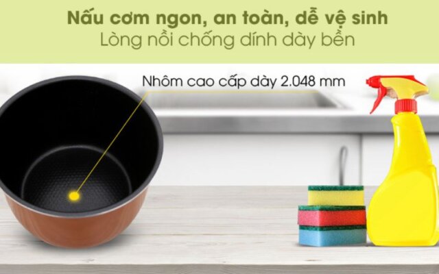 Nồi cơm điện Kangaroo KG22R1 dung tích 2.2l