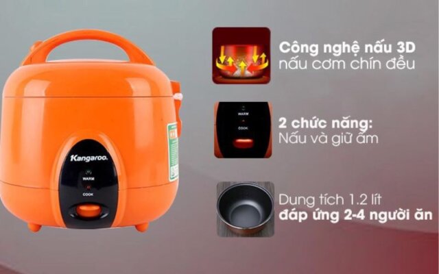 Nồi cơm điện Kangaroo KG826S