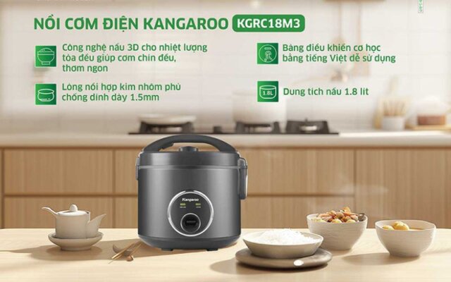 Nồi cơm điện Kangaroo KGRC18M3