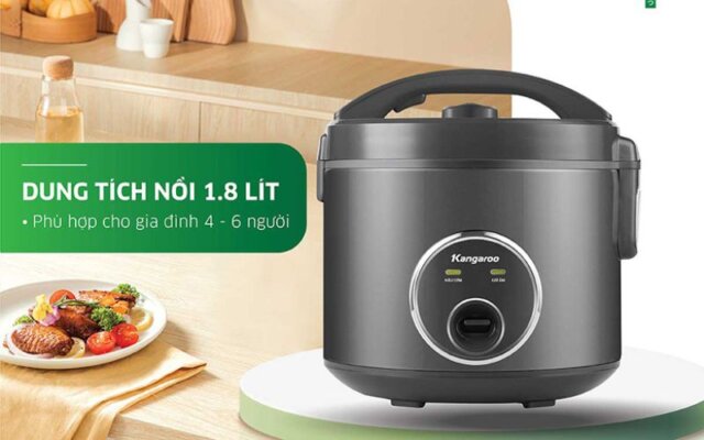 Nồi cơm điện Kangaroo KGRC18M3 dung tích 1.8l