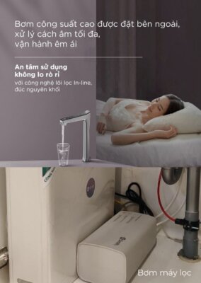 Máy lọc nước âm tủ bếp Ao Smith LUX-AOU800HOT