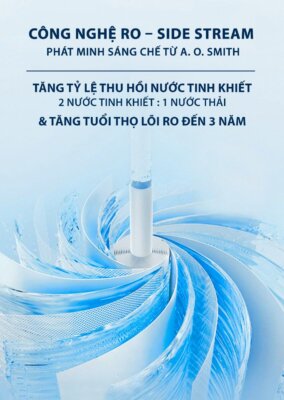 Máy lọc nước âm tủ bếp Ao Smith LUX-AOU800HOT