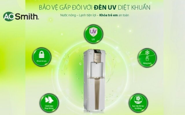 Máy lọc nước A.O. Smith nóng lạnh ADR75-V-ET-1