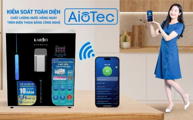 Máy lọc nước hydrogen ion kiềm Karofi KAE-S18