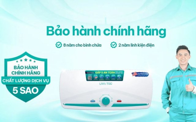 Bình nóng lạnh 30L Livotec LWH-ID30