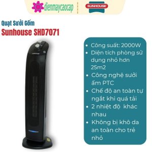 Quạt sưởi gốm Sunhouse SHD7071