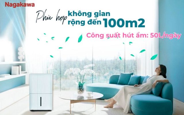 Máy hút ẩm lọc không khí Nagakawa