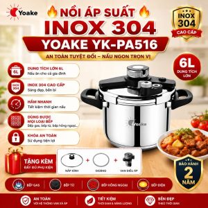 Nồi áp suất inox 304 YOAKE YK-PA516