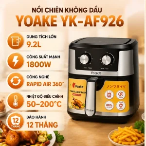 Nồi chiên không dầu Yoake YK-AF926