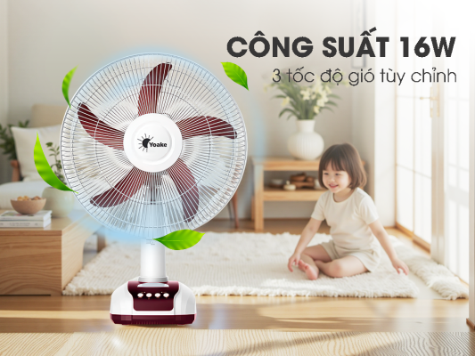 Quạt sạc tích điện Yoake YK-F916