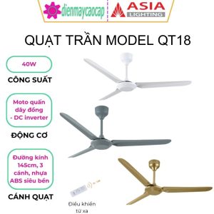 Quạt trần 3 Cánh Asia QT18