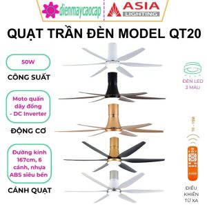 Quạt trần đèn Asia QT20