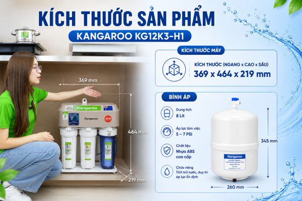 giá máy lọc nước hydrogen kangaroo KG12K3-H1