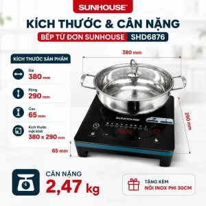 bep tu don sunhouse shd7668 cong suat 2200w 2