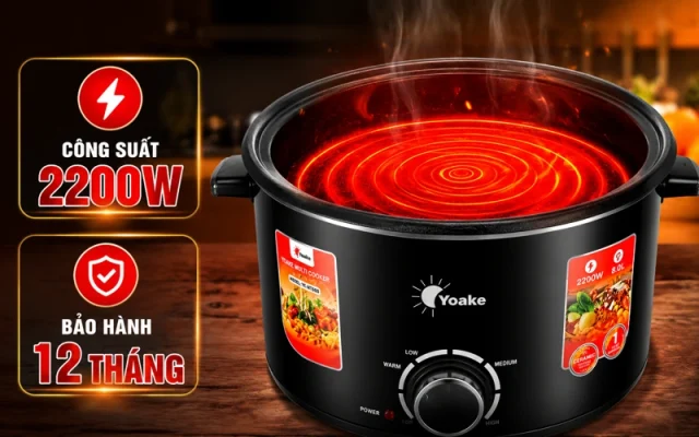 nồi chảo điện đa năng Yoake YK-MT860
