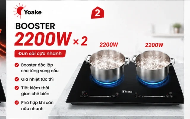 bếp 2 từ Yoake YK-IC955