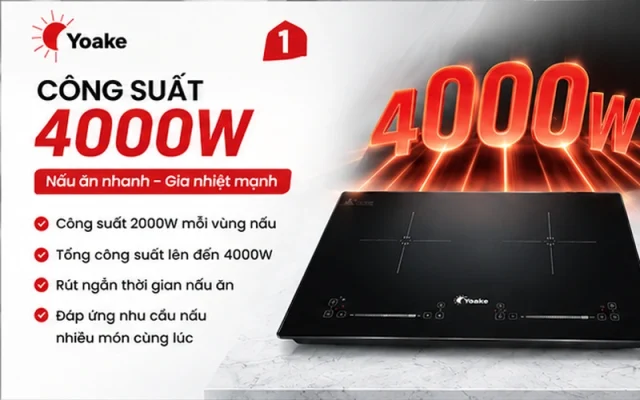 bếp đôi điện từ Yoake YK-IC955